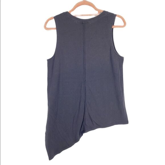 Athleta Black Asymmetric Tank Top Workout Sz Medium - Picture 2 of 4